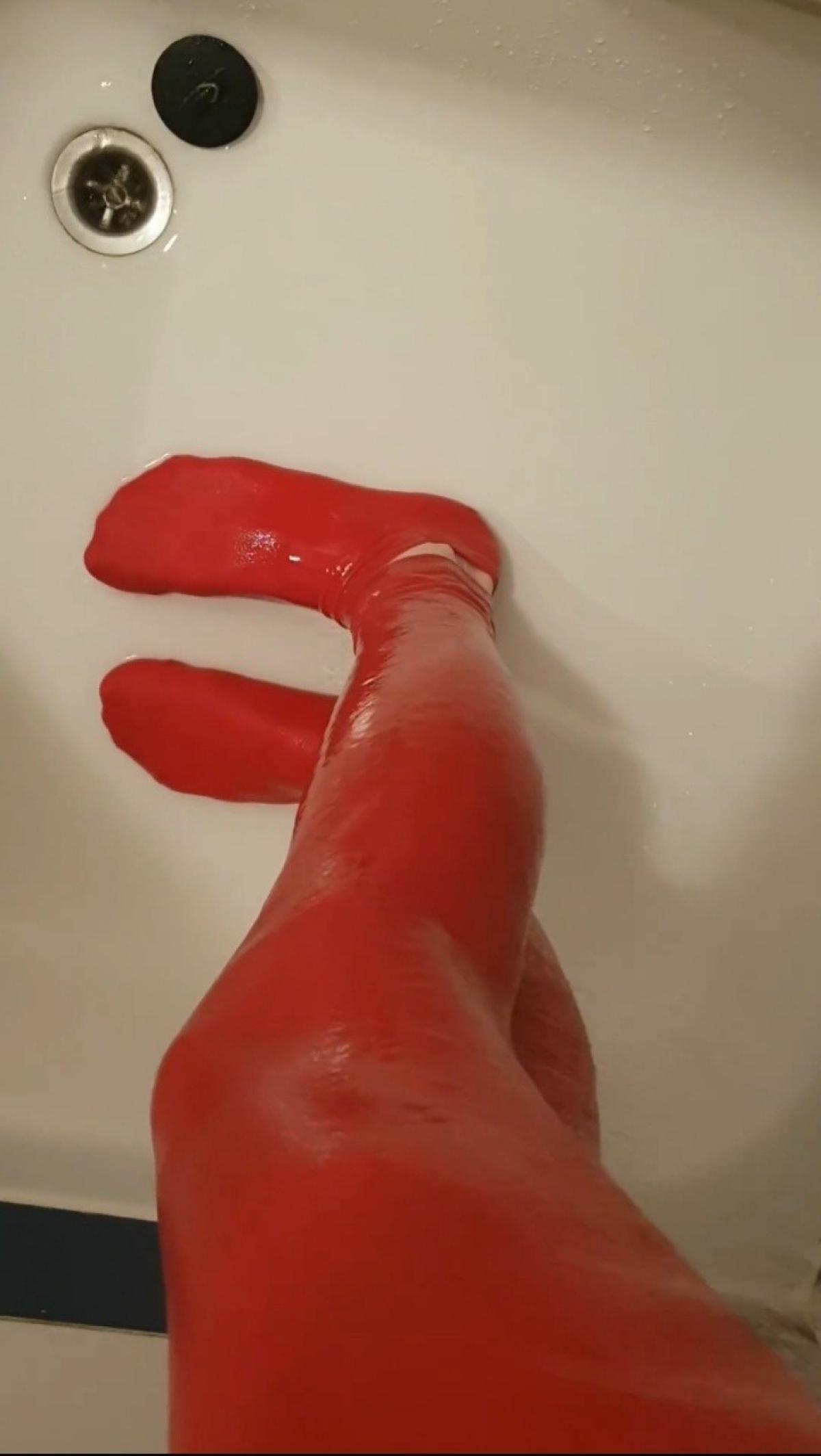 Maria in the shower